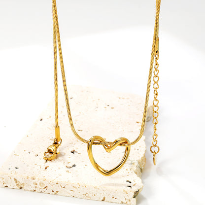 18K Gold Plated Women Stainless Steel Jewelry Necklace