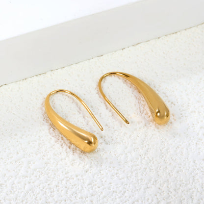 Long drop earrings 5.6*25mm gold color