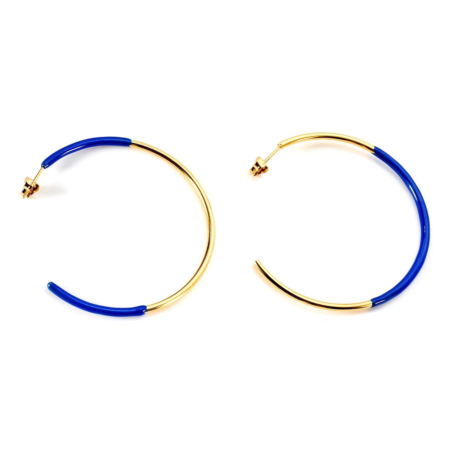 Pink & Blue & Green Circle Open Earrings 2*50mm