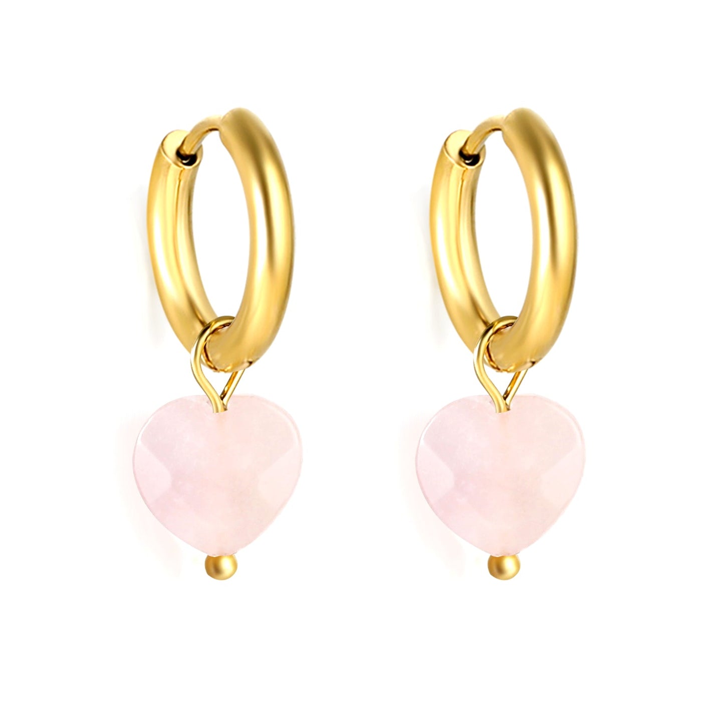 2024 New Year Fashion 3 Colors Natural Stone Stud Earrings