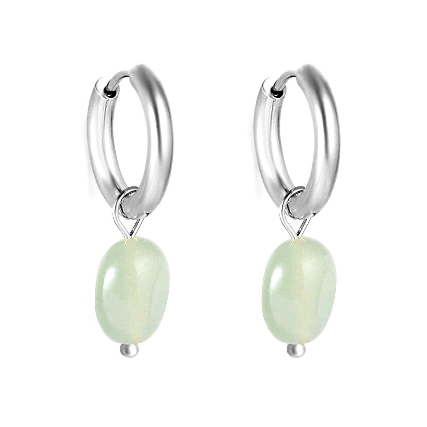 2024 New Year Fashion 3 Colors Natural Stone Stud Earrings