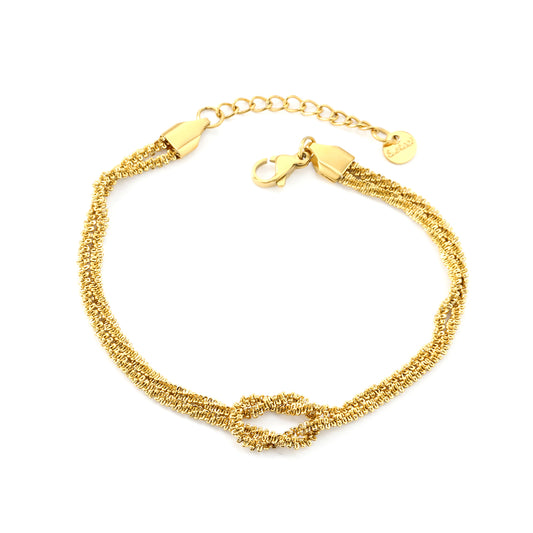 Stainless Steel Bracelet with Irregular Chain, Waterproof, Hypoallergenic & PVD Plated