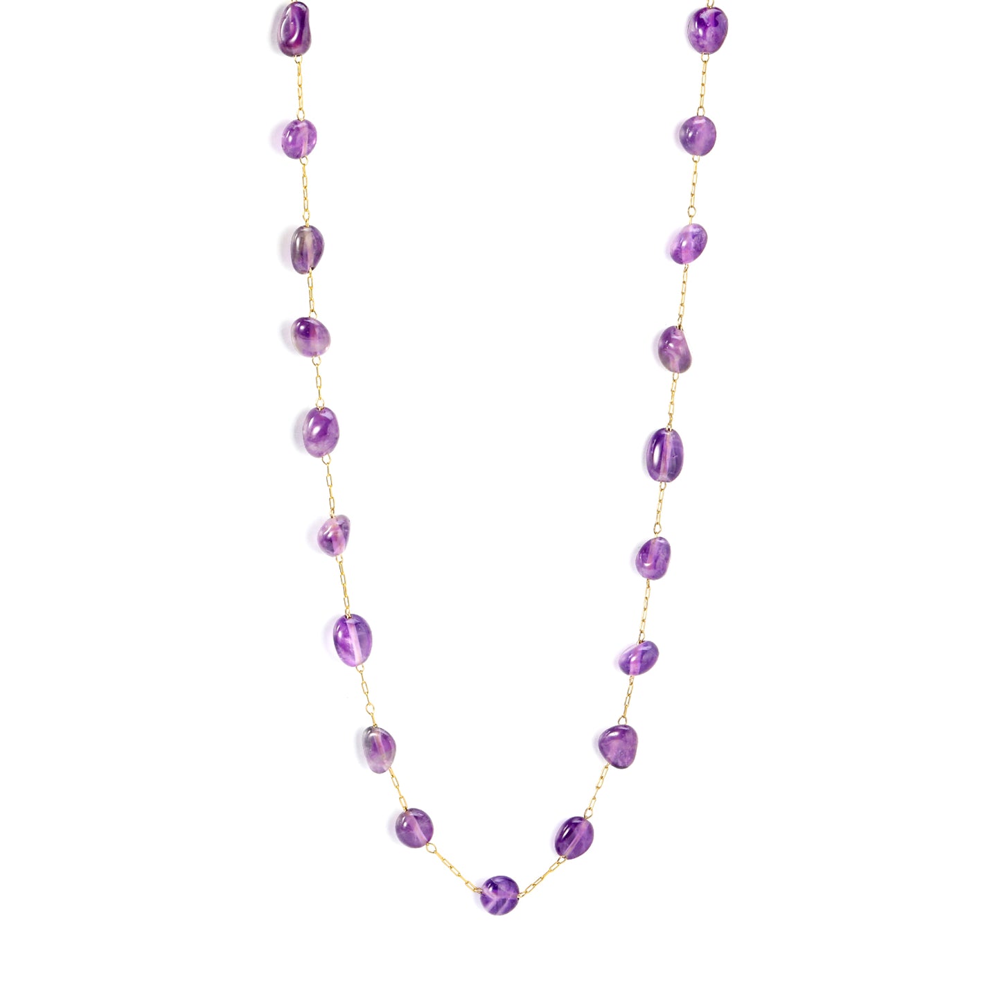 Waterproof & Hypoallergenic Necklace Crafted from Tiny Purple Trinkets