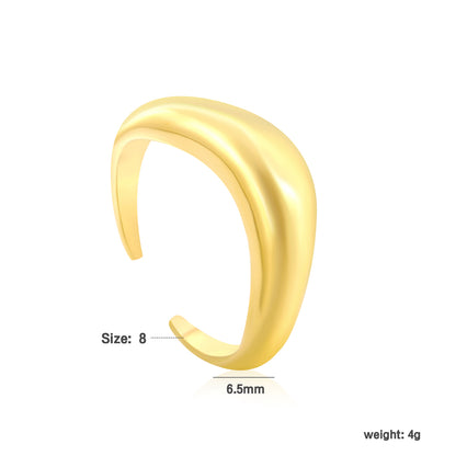 2025 New Design Rings Stainless Steel 18k Gold Plated Ring Sets for Girls