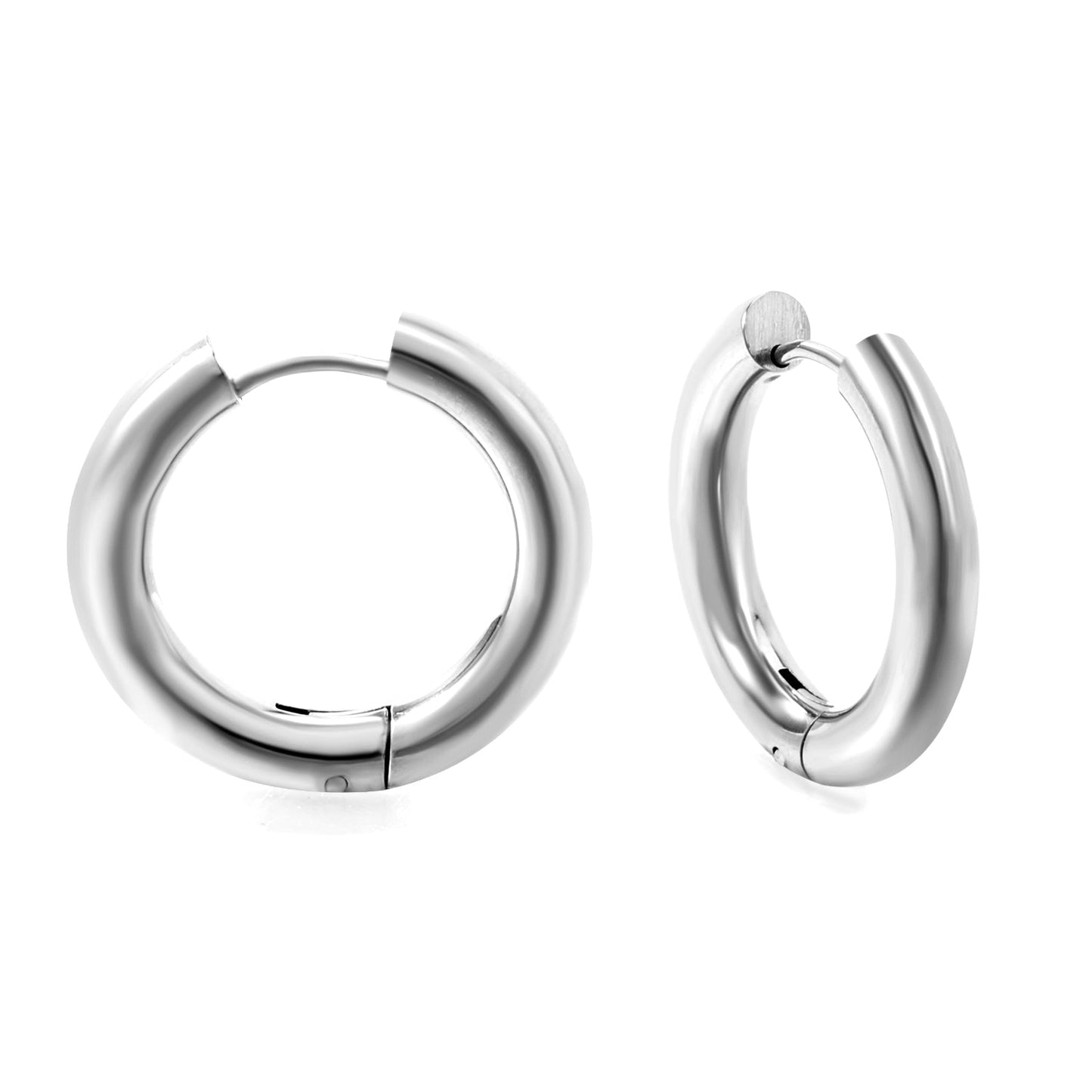 4x25mm Circle Earrings