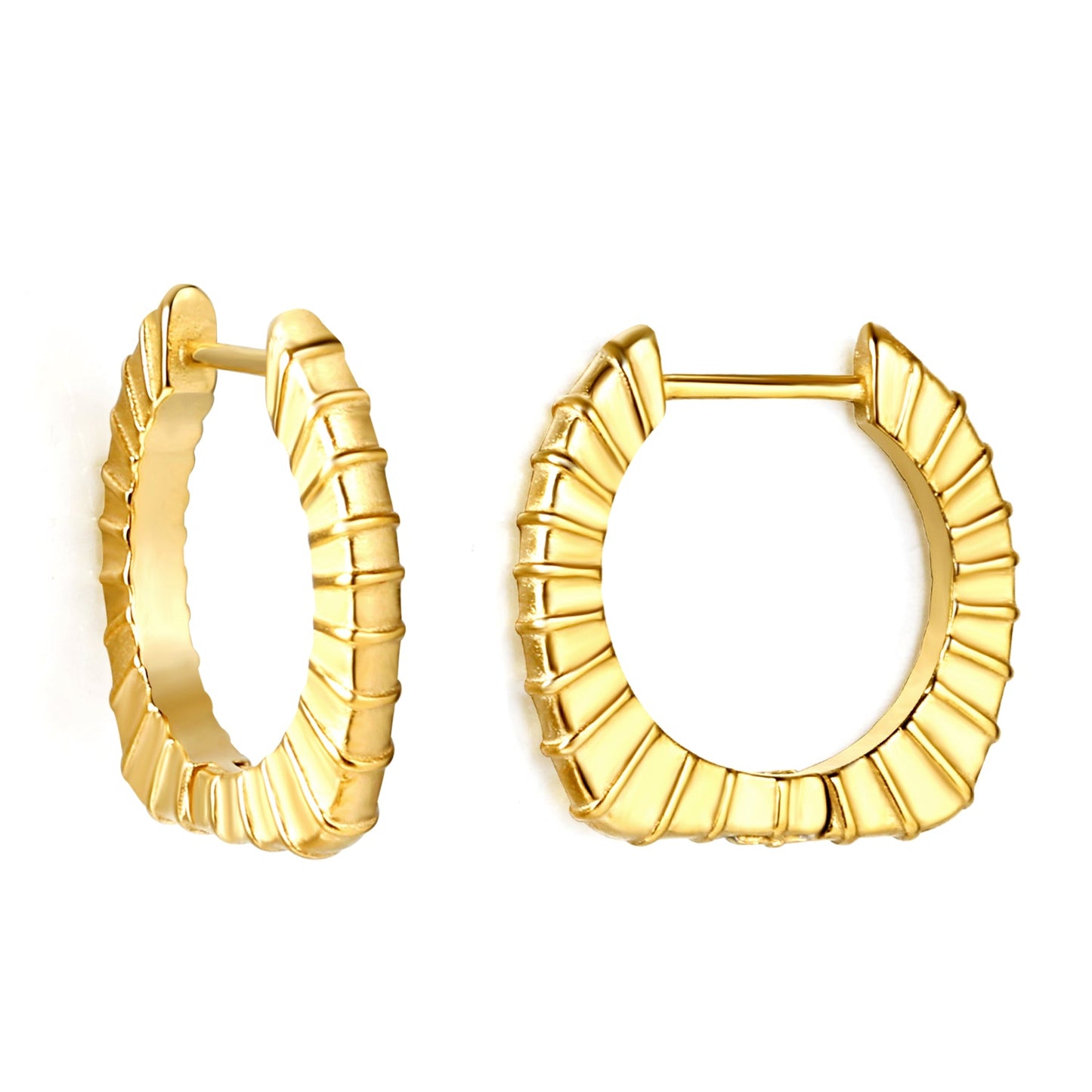 Round square corner cross grain ear buckle 2.6*20*19.3mm