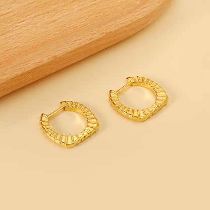 Round square corner cross grain ear buckle 2.6*20*19.3mm