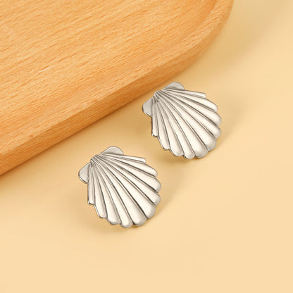 Smooth Shell 24.8mm Stud Earrings