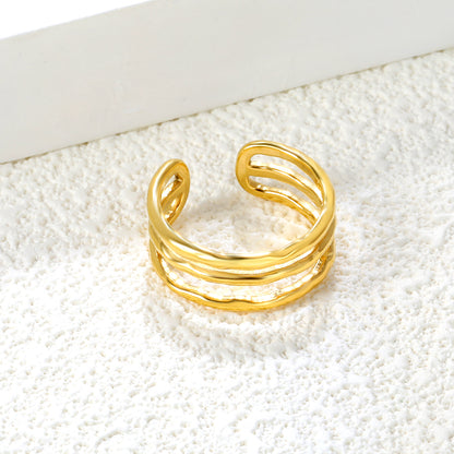 ✨ Premium 8.1mm Open Ring Wholesale Removable Sizing | Heavy 3g Build | Gold Stainless Steel Jewelry Bulk