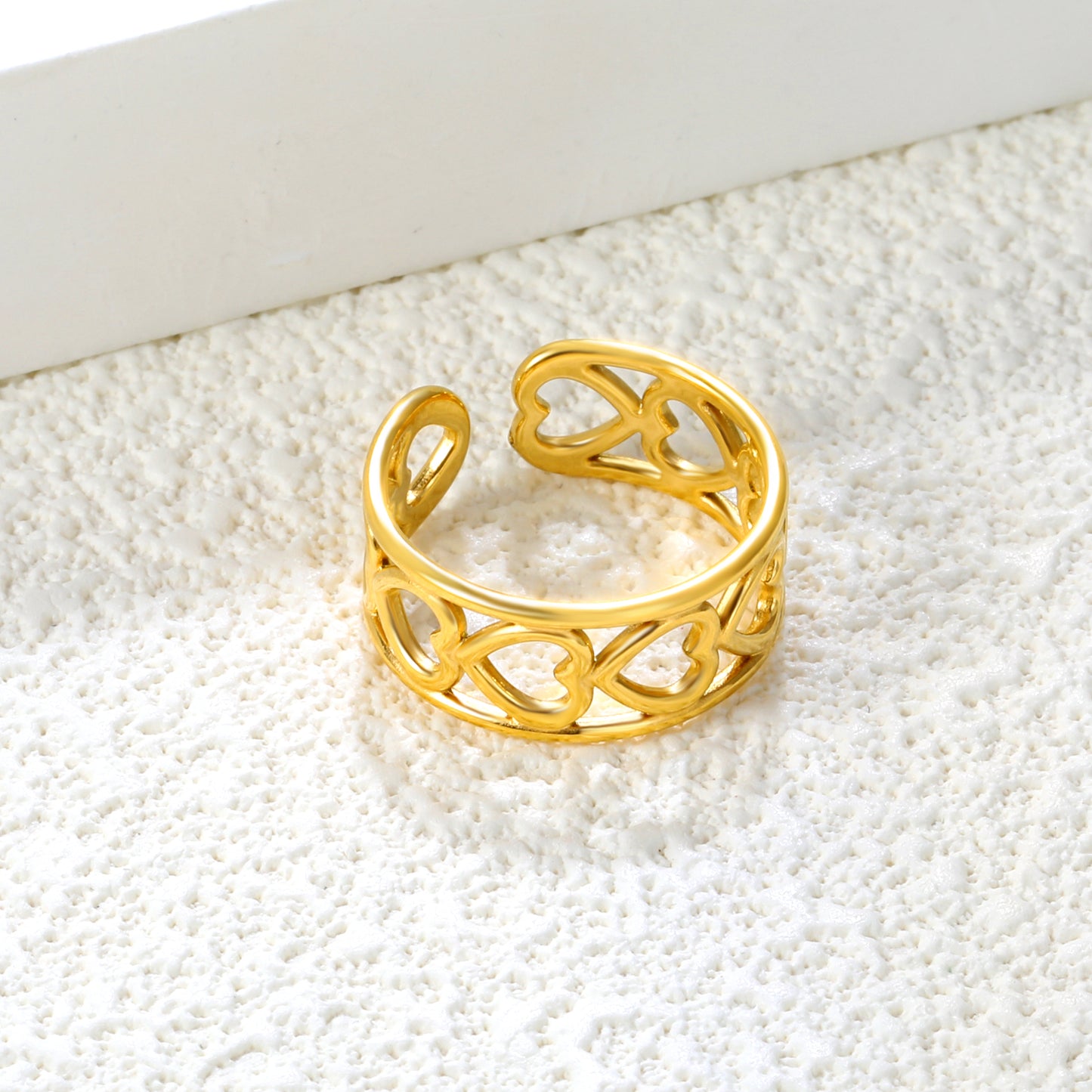 Bulk 8.1mm Versatile Stacking Rings | Gold-Tone Stainless Steel Open Bands for Retailers (2.6g/Unit)
