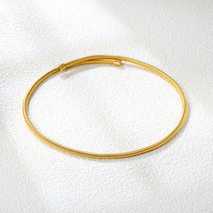 Bulk Gold-Tone Stainless Steel Chain Necklace | 3.9mm Wide Cable Link (47cm) – Wholesale Jewelry for Retailers