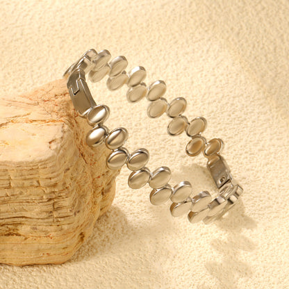 ✨ Precision-Fit Bangle Wholesale 11.8mm Width + 2.9mm Thickness | 60.4mm Inner Diameter | Dual-Tone Stainless Jewelry