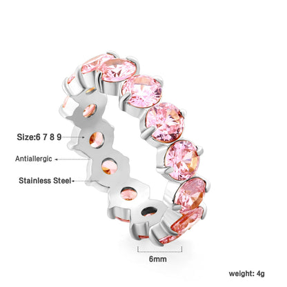 New white stone ring female light luxury sense of high class with elegant temperament metal wind
