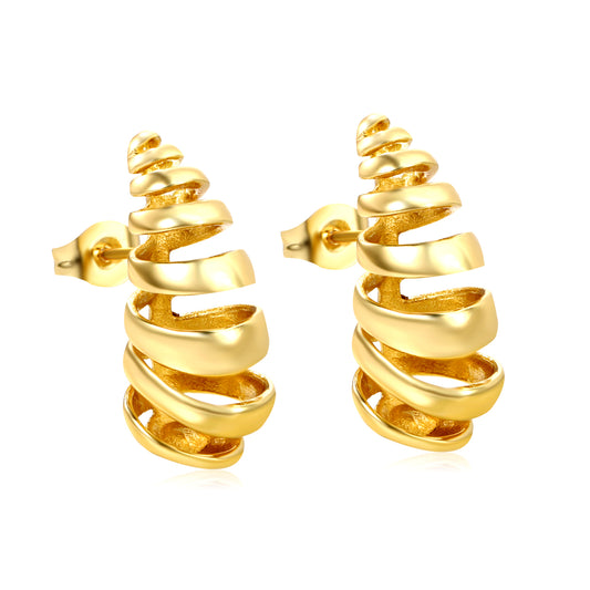 Hypoallergenic Stainless Steel Stud Earrings for Sensitive Ears | Sleek 10*23mm Design