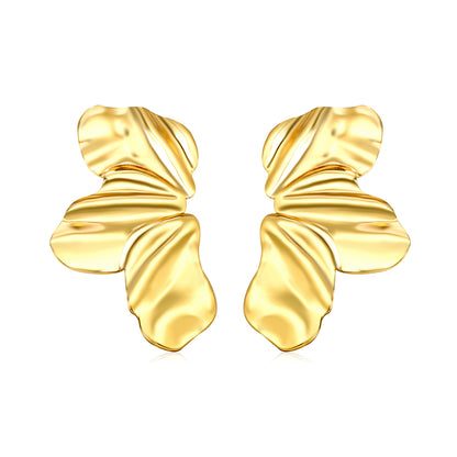Fashion Temperament Stainless Steel Geometric Exquisite Design Stud Earring