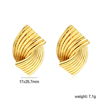 ✨ 18K Gold PVD Stud Earrings Wholesale (MOQ 12+) | Stainless Steel Hypoallergenic 🌍 | Trendy Circle Huggies & Statement Hoops
