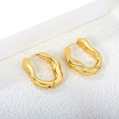 Chunky Stainless Steel Hoops - Industrial 6mm 20.6*25mm Thick Hoop Earrings