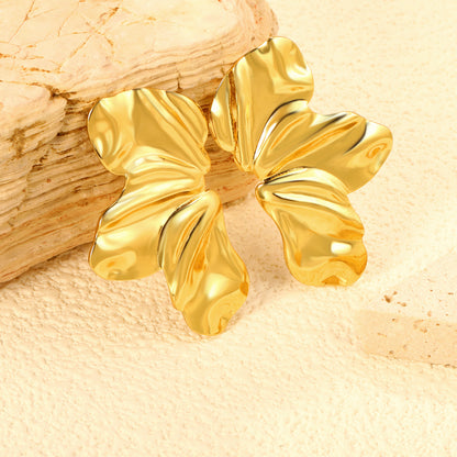 Fashion Temperament Stainless Steel Geometric Exquisite Design Stud Earring