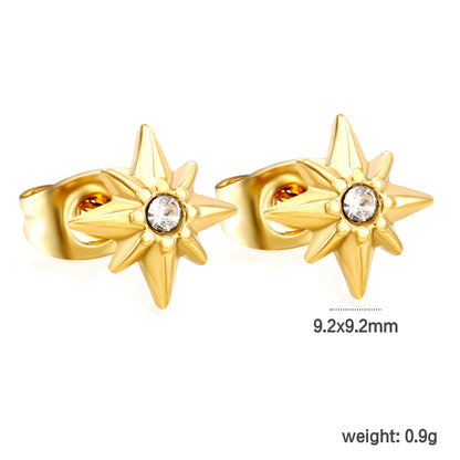 Bulk Stainless Steel Star Pendant Necklaces – 18K Gold Plated, Hypoallergenic Jewelry