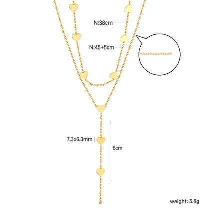 ✨ Layered Tassel Necklace Wholesale 8cm Fringe & 10cm Beaded Fringe | Adjustable Dual Chains | Boho Chic Bulk Jewelry