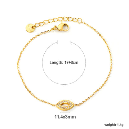 ✨ 18K Gold Plated Rainbow Zircon 17+3cm/20cm Bracelet Wholesale (MOQ 12+) | Stainless Steel Hypoallergenic 🌍 | Dainty Chain & Charm Bracelets