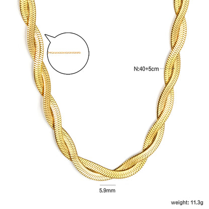 ✨ Trendy Multi-Strand Chain Wholesale Gold/Steel Crossed Chain + Colorful Braided Chain | Adjustable Necklaces for Boutiques