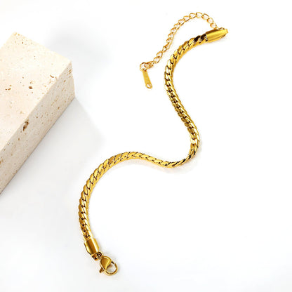 Wholesale 1.2*3.7mm two strands braided bracelet 16+5cm