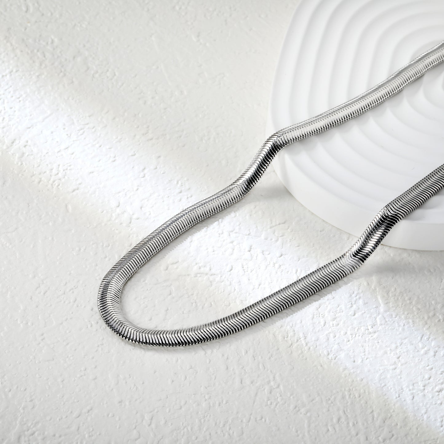 ✨ 6mm Stainless Steel Snake Chains Wholesale 4 Sizes (45-60cm) | Hypoallergenic Jewelry Making Supplies | Bulk Discounts