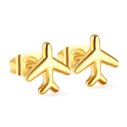8.2*8.1mm PVD 18K Gold/Steel Stainless Steel Stud Earring for Sensitive Skin