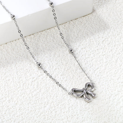 Bow Pendant Necklace 40+5cm