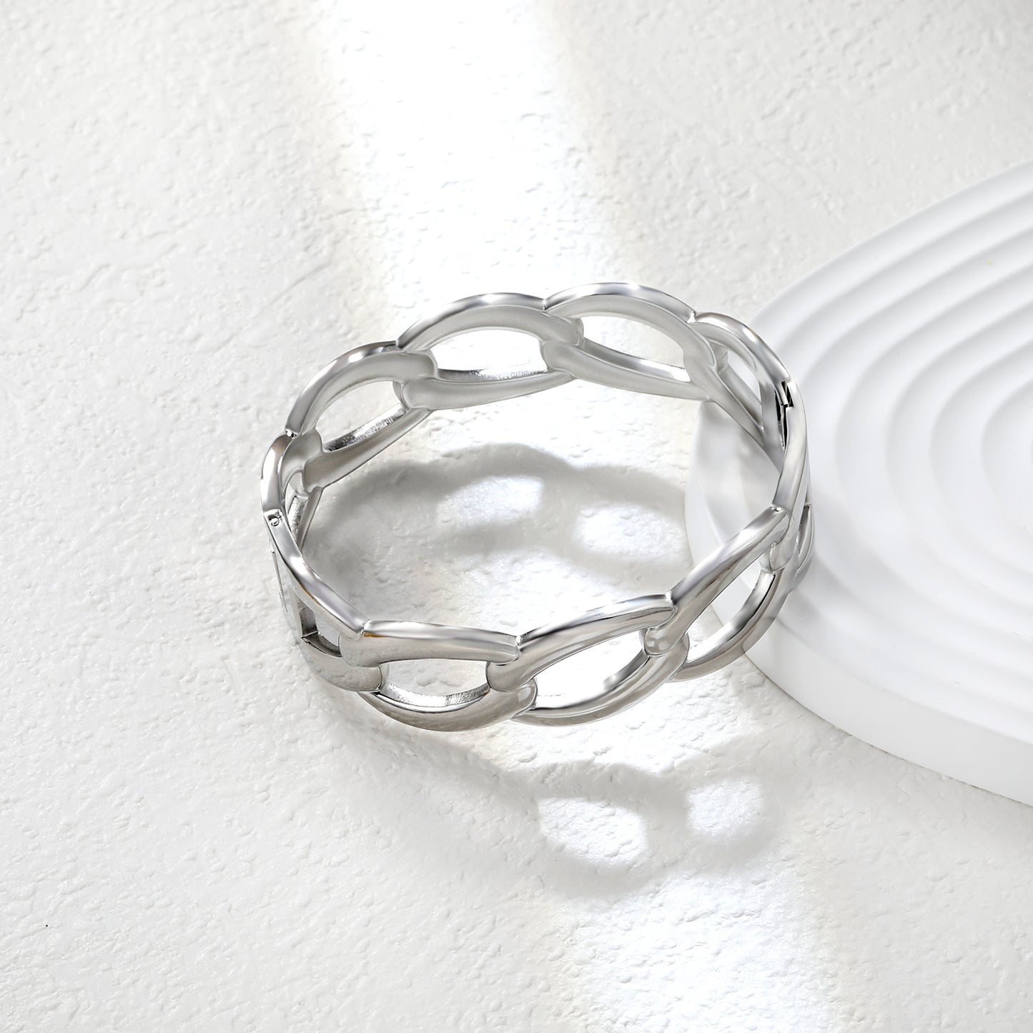 ✨ Heavy Duty Cuff Bracelet Wholesale 17.7mm Width | 60mm Fit | 41.2g Stainless Steel Bangle Gold & Silver Options