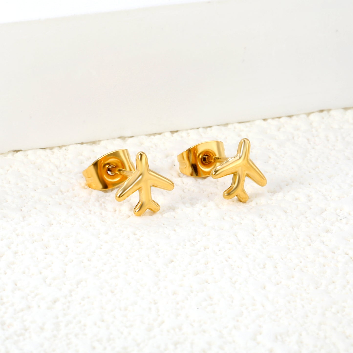 8.2*8.1mm PVD 18K Gold/Steel Stainless Steel Stud Earring for Sensitive Skin