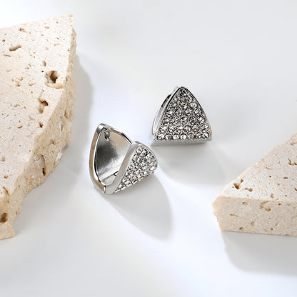 Wholesale Stainless Steel Zircon Earrings – Hypoallergenic Fashion Jewelry in Bulk for Women