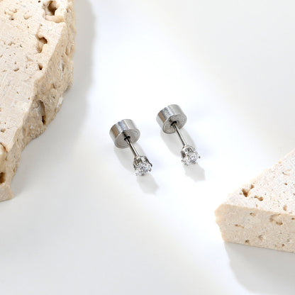 ✨ Wholesale 5mm Rose Gold Press Studs Snap-On Earring Posts | 1g Secure Stainless Steel Backings (100-Pack Bulk)