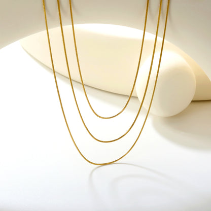 Bulk Gold-Tone Stainless Steel Snake Chain Necklace (0.9mm) – Wholesale Jewelry for Retailers & Resellers