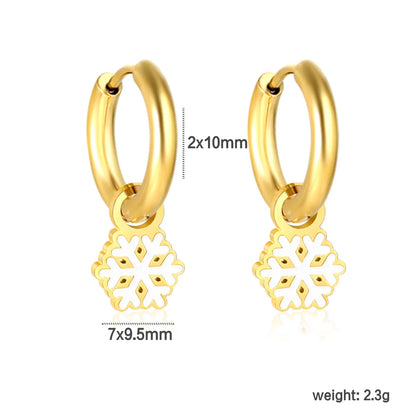 🔔 Wholesale Christmas Earrings Collection | Various Holiday Designs in One Set | Santa, Tree, Snowflake & More | Gold Plated Stainless Steel Studs