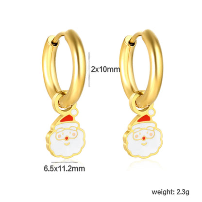 🔔 Wholesale Christmas Earrings Collection | Various Holiday Designs in One Set | Santa, Tree, Snowflake & More | Gold Plated Stainless Steel Studs