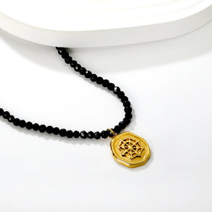 ✨ 18k gold plated 43+5cm 14.6x16.2mm pendant Stainless Steel Necklaces Wholesale (12+ Pieces) | Hypoallergenic & Tarnish-Free 🌍 | Trendy Pendants & Chains