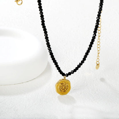 ✨ 18k gold plated 43+5cm 14.6x16.2mm pendant Stainless Steel Necklaces Wholesale (12+ Pieces) | Hypoallergenic & Tarnish-Free 🌍 | Trendy Pendants & Chains