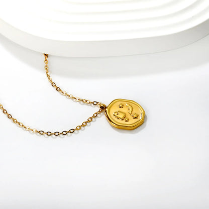 ✨ 18k gold plated 42+5cm 14.6x16.2mm Stainless Steel Necklaces Wholesale (10+ Pieces) | Hypoallergenic & Tarnish-Free 🌍 | Trendy Pendants & Chains