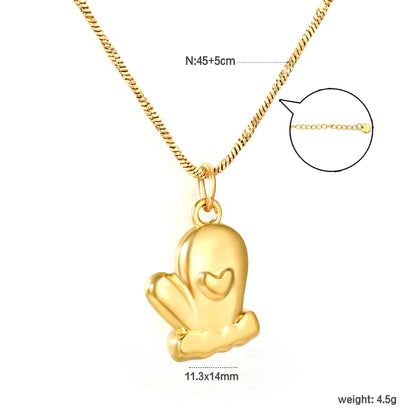 ✨ 18k gold plated 45+5cm 11.3x14mm Stainless Steel Necklaces Wholesale (10+ Pieces) | Hypoallergenic & Tarnish-Free 🌍 | Trendy Pendants & Chains