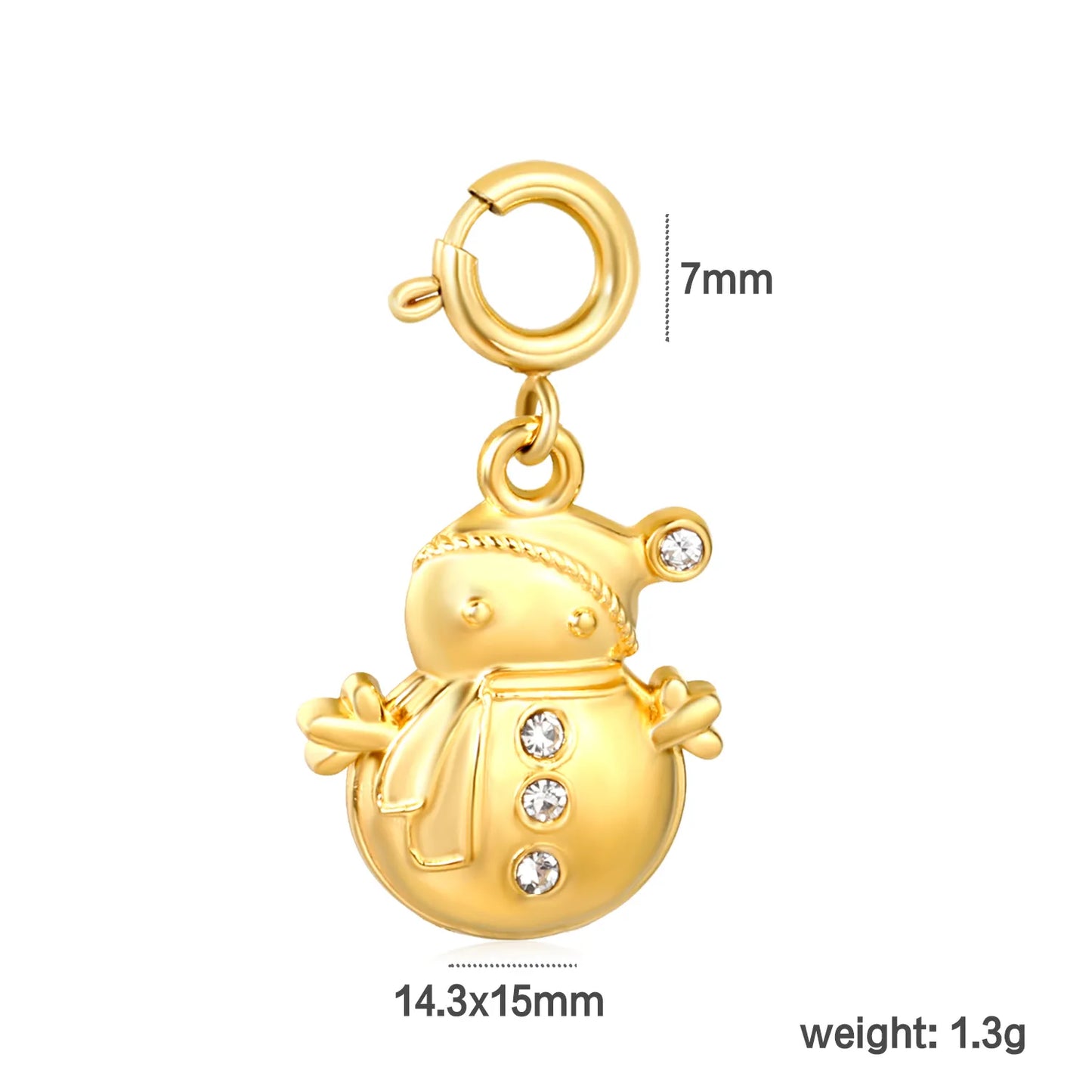 ✨🎅 Christmas Stainless Steel Necklaces Parts（Without necklace） Wholesale | Hypoallergenic & Tarnish-Free 🌍 | Trendy Pendants & Chains