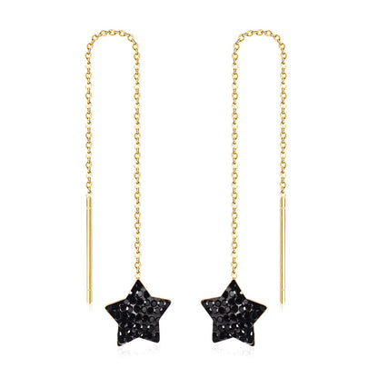 Brinco Stainless Steel Star Clay Tassel Earrings 2020 Fashion Jewelry For Women Long Dangle Earing Party pendientes