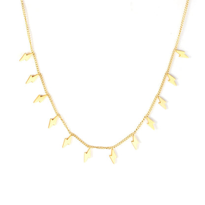 Bohemia Star Collier Elegant Stainless Steel Jewelry Flash Women's Chains Necklaces Office Lady Collars