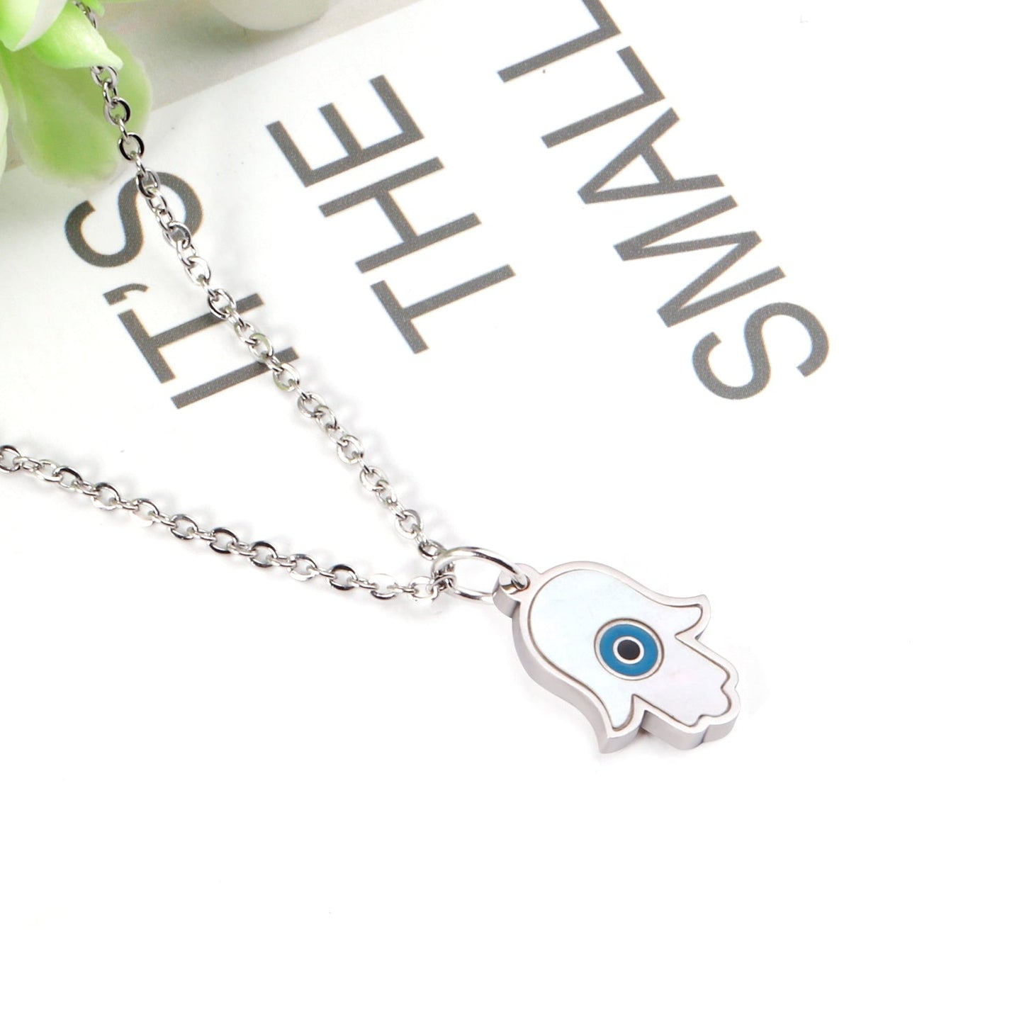 Blue Turkish Eyes Jewelry Evil Eyes Necklaces For Woman Stainless Steel Choker Fashion Aesthetic Eyes Strange Thing