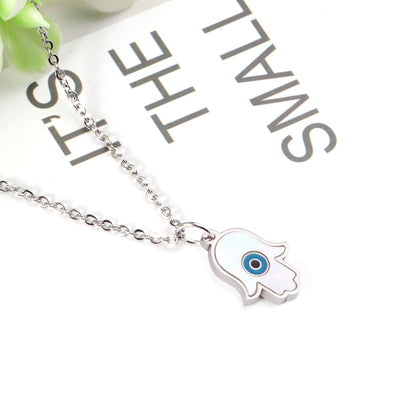 Blue Turkish Eyes Jewelry Evil Eyes Necklaces For Woman Stainless Steel Choker Fashion Aesthetic Eyes Strange Thing