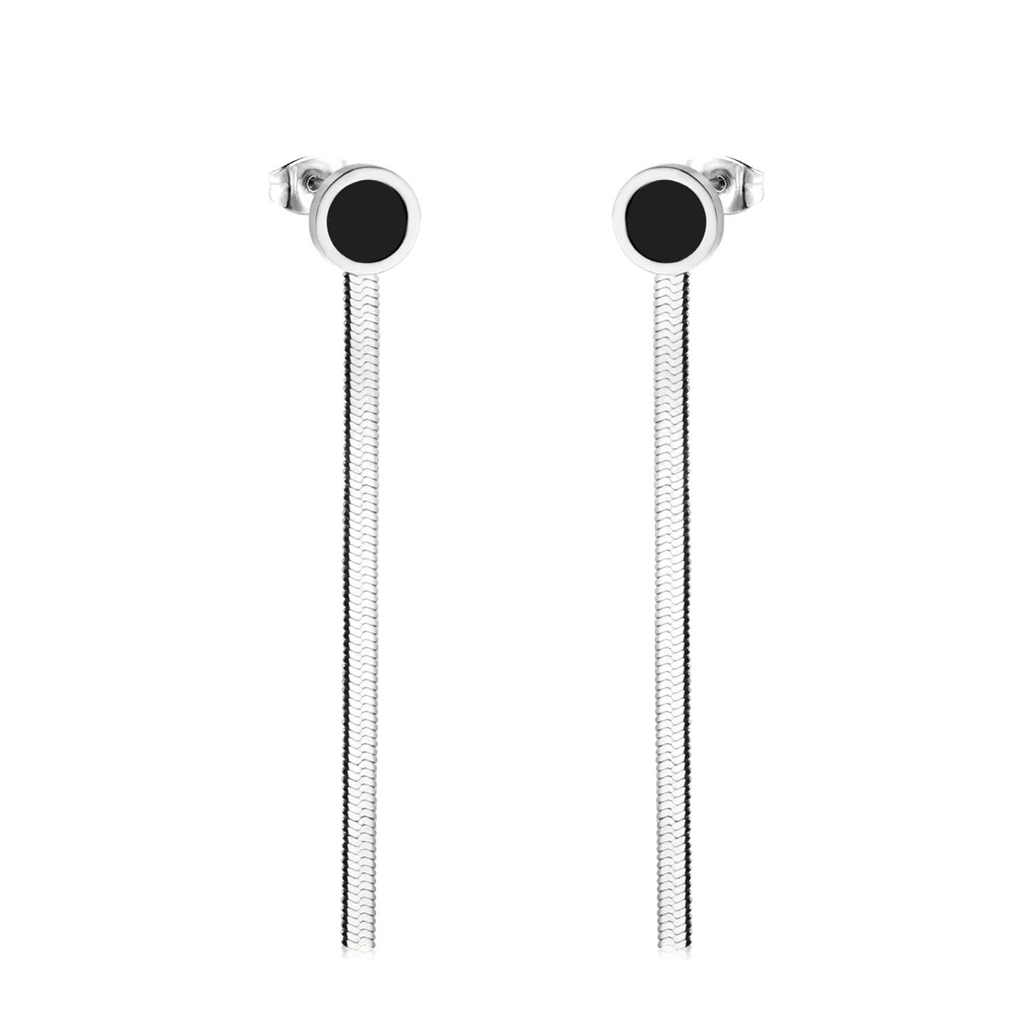 Vestido Jewelry Korean Style Wedding Tassel Drop Earrings Women Stainless Steel Dangle Earings Christmas Pendientes