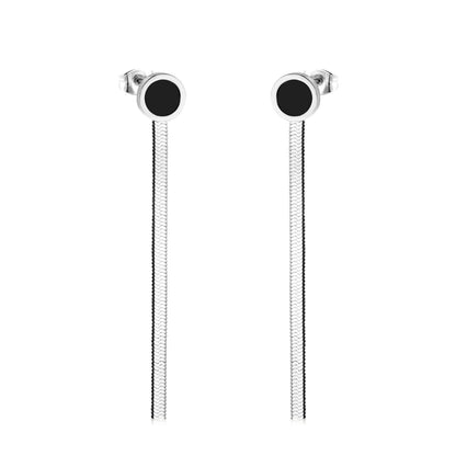 Vestido Jewelry Korean Style Wedding Tassel Drop Earrings Women Stainless Steel Dangle Earings Christmas Pendientes