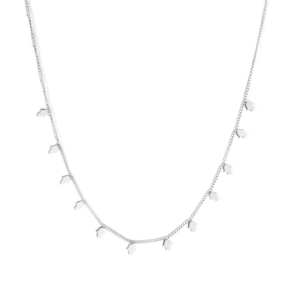 Bohemia Star Collier Elegant Stainless Steel Jewelry Flash Women's Chains Necklaces Office Lady Collars