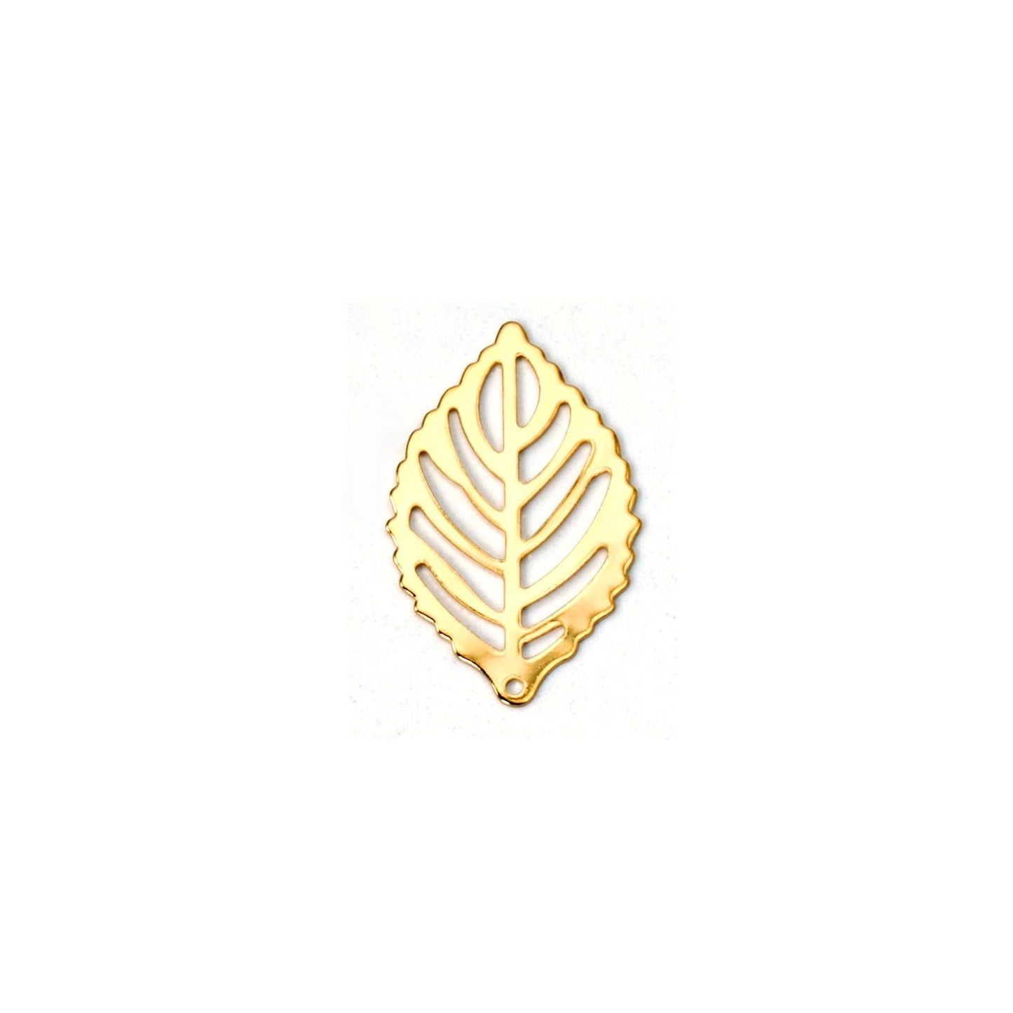 ASON 100 pcs/lots Leaf Charm 316L Stainless Steel Leaf Pendant Gold Silver Color For Necklace Bracelet Jewelry Making Supplies
